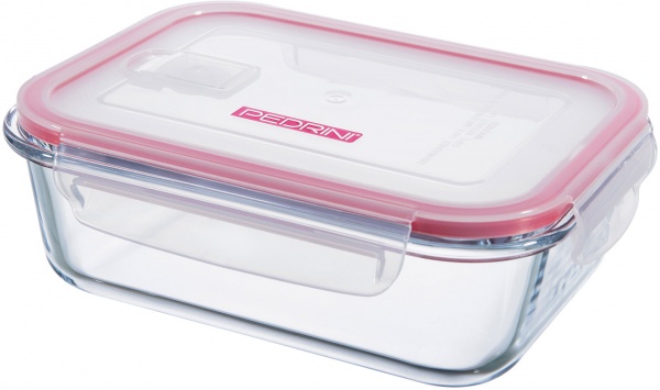 Контейнер пищевой прямоугольный 1000 мл 17,5x13x 6 см 04GD225 Pedrini