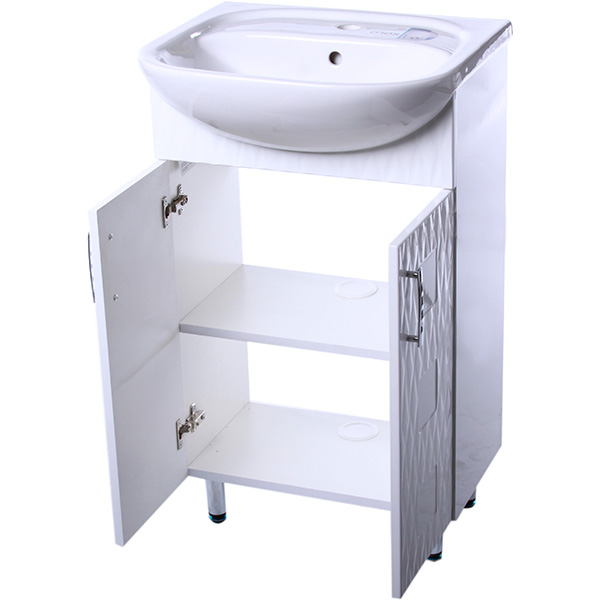 Тумба підлогова Aqua Rodos Ассоль 55 з умивальником Nova 55