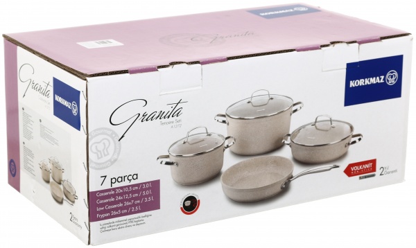 Набір посуду 7 предметів Granita Alu A1272 Korkmaz