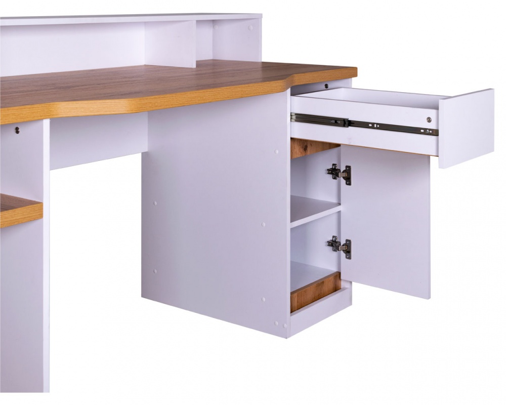 Стол письменный DC Фоджа 750х1550х700 мм нимфея альба/дуб тахо