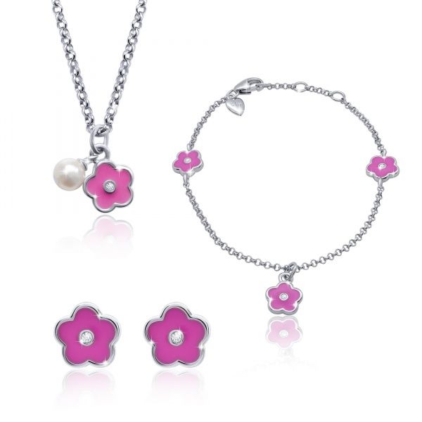 Колье UMa&UMi Цветочек розовый