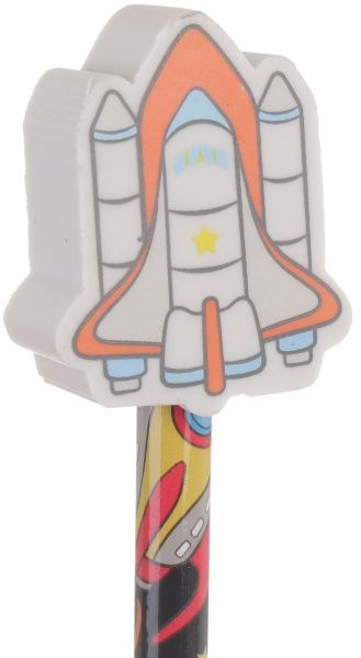 Олівець чорнографітний з гумкою космічний корабель