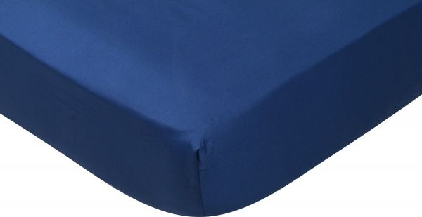 Простирадло на резинці Mono blue D 200x200 см синій La Nuit 