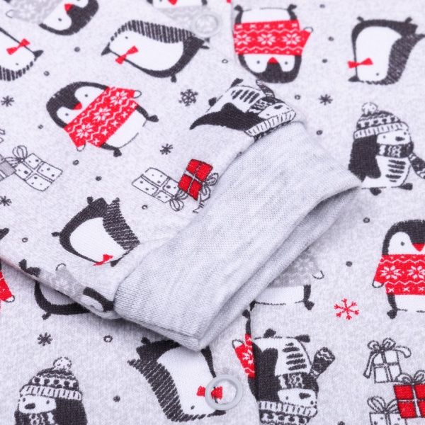 Боди детское для девочки Baby Veres Penguins р.56 красный 