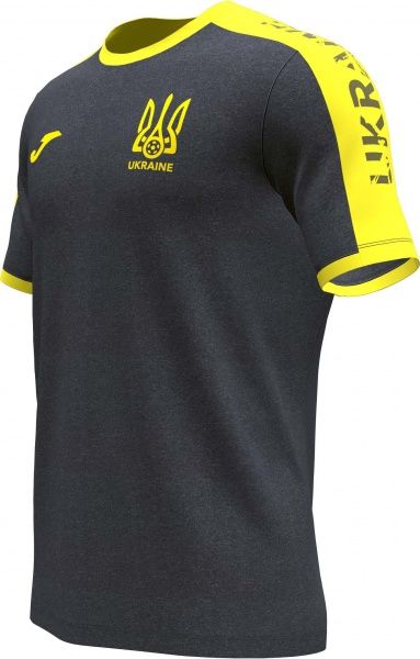 Футболка форми збірної України 2021 Joma FED. FUTBOL UCRANIA SHORT SLEEVE T-SHIRT AT102362B159 р. S сірий