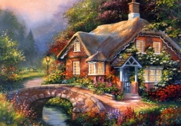 Набір для творчості зі стразами на підрамнику Відлуння літа 40x50 см Діамантові ручки 