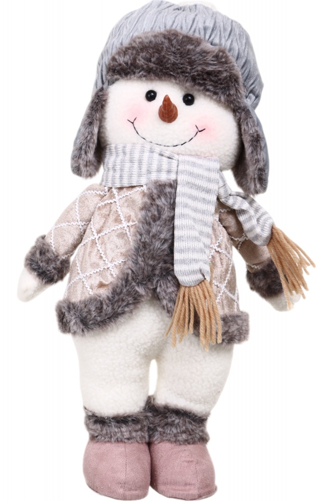 Декорация новогодняя Снеговик пузатик что стоит в ассортименте YH21804 58 см