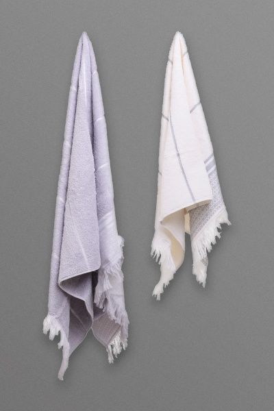 Набор полотенец Марина 2 шт. кремово-серый 