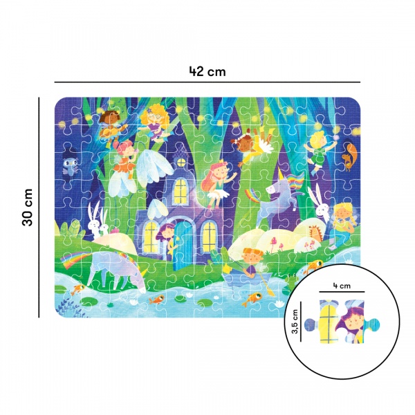 Пазли картонні Феї в казковому лісі 88 елементів orner-1550