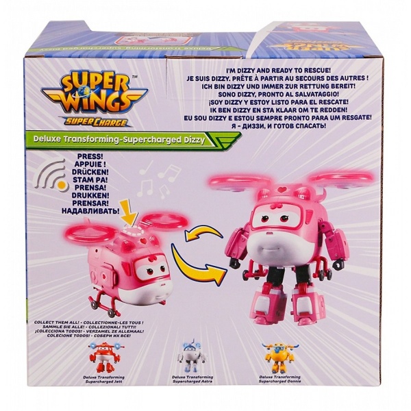 Фігурка колекційна Super Wings Supercharge Lights&Sounds Dizzy Діззі світло звук EU740434 