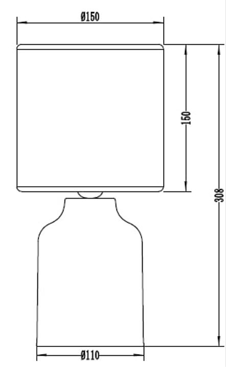 Настольная лампа Luna 1x40 Вт E14 бежевый ML-D517-B
