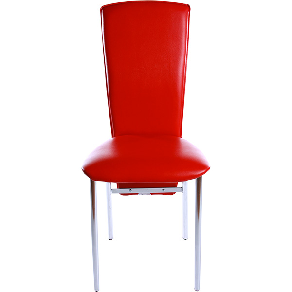 Стул обеденный Nowy Styl AMELY CHROME (BOX) (CH) V-27 хром/красный