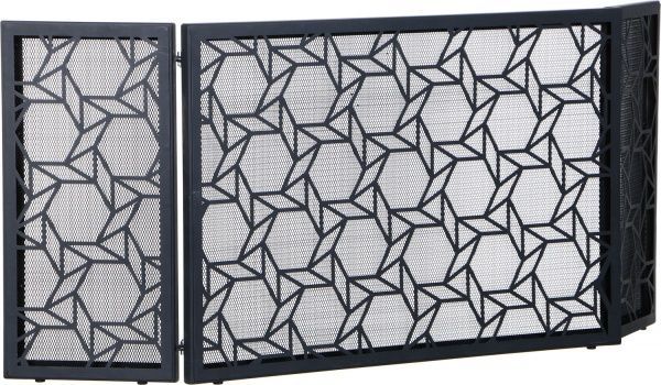 Решетка каминная SSH-2 50х74 см черный 