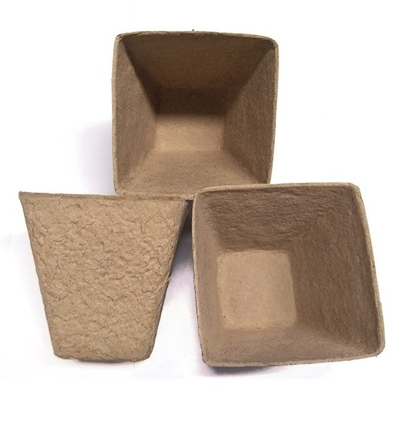 Горщик для розсади Seklos квадратний 8 см, 10 шт.