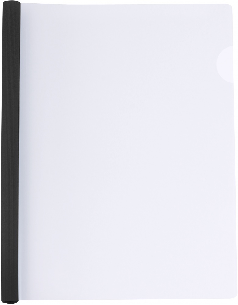 Папка пластиковая А4 з планкою-затиском 10 мм (2-65 аркушів) чорна Economix E31205-01