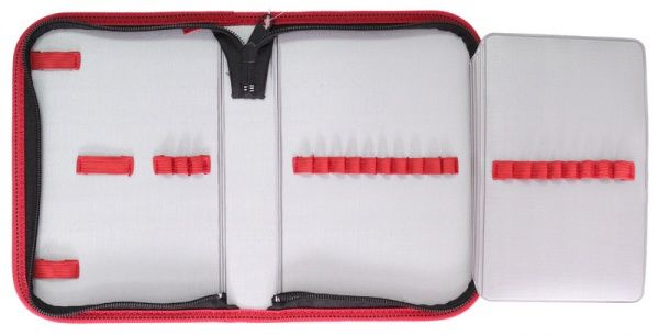 Пенал 1 отворот Mars 99107 CLASS красный с черным