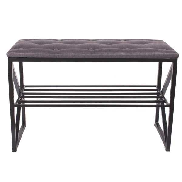 Банкетка Метал Арт Віста графітчорний 