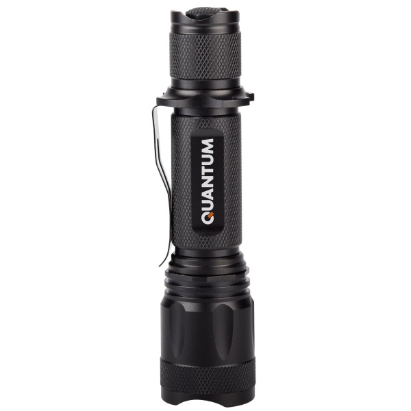 Светодиодный фонарик Quantum QM-FL1010-CB с zoom-фокусом серия Техно черный