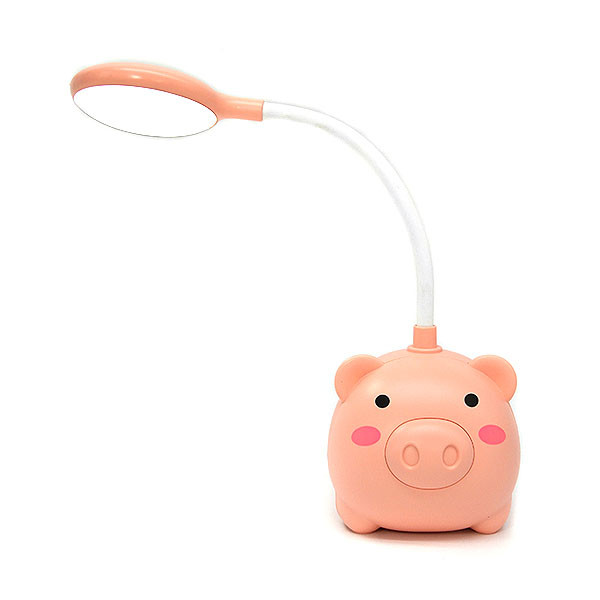 Настольная лампа декоративная Trusty LED Pig 1x0,5 Вт розовый CS279