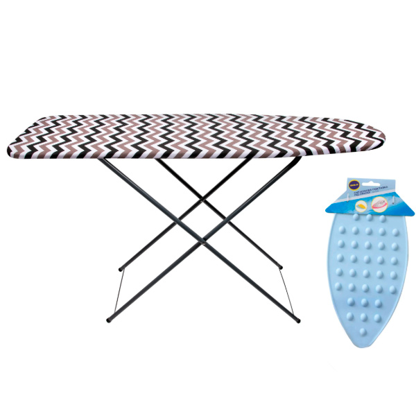 Гладильная доска Eurohome 104x30 см с силиконовой подставкой 34012