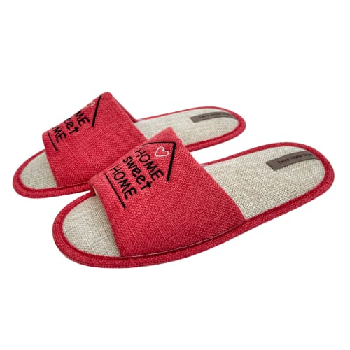 Тапки домашние Twins HS-VL (арт.300) с вышивкой 9011 р.40/41 красный 