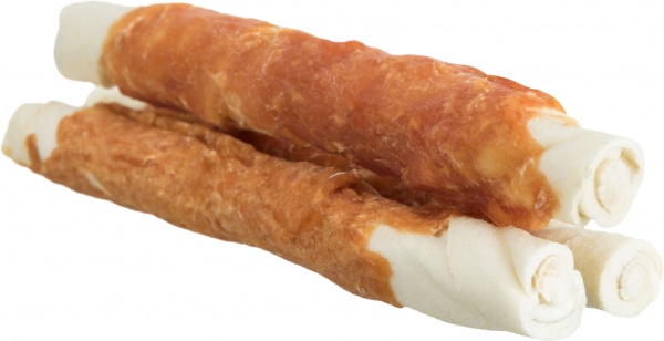 Лакомство Trixie палочка для чистки зубов Denta Fun натуральная кожа 17 см 140 г 3 шт 31327