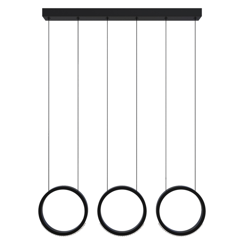 Люстра підвісна Victoria Lighting 20 Вт чорний Toffee/SP3 black