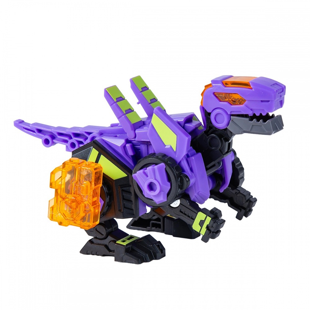 Игрушка-трансформер Alpha Group Динозавр Dinoster - Пурпурный Раптор-бот EU580840-2