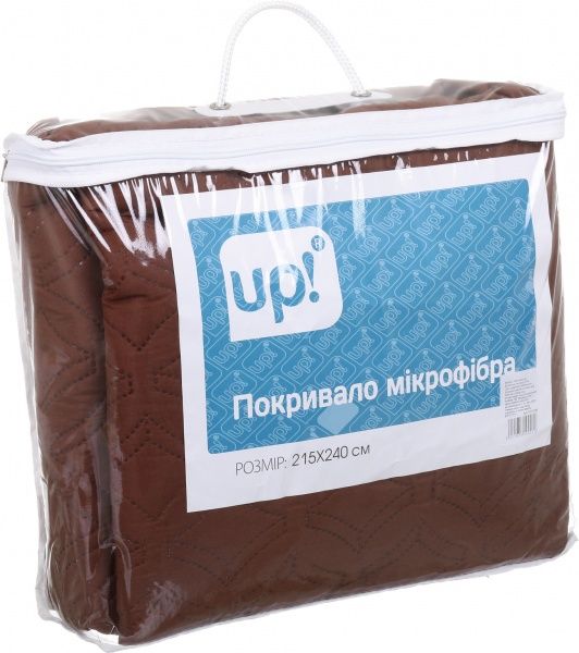 Покрывало Ultrasound 215x240 см UP! (Underprice) шоколадный/айвори 