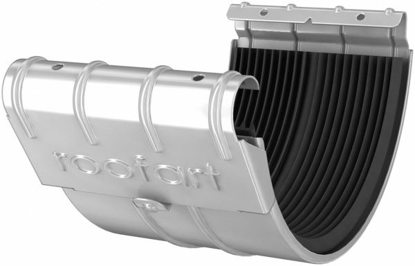 Муфта желоба ROOFART 125 мм белый 