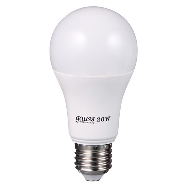 Лампа світлодіодна Gauss Elementary 20 Вт A60 матова E27 220 В 6500 К 23239 
