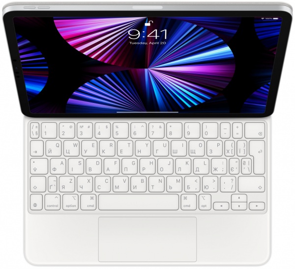 Клавіатура Apple Magic Keyboard for iPad Pro 11‑inch (3rd generation) and iPad Air (5th generation) (MJQJ3UA/A) white 