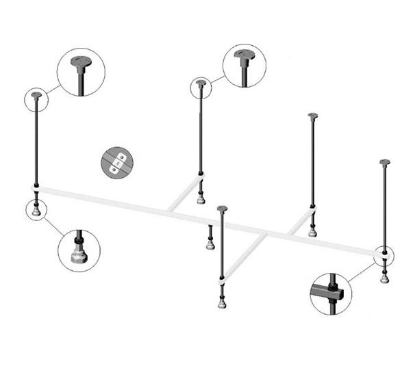 Ніжки для ванни Imprese Loreta UZ33