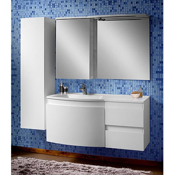 Тумба підвісна Сансервіс Славута під умивальник Славута120 см права біла