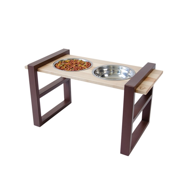 Миска подвійна 10 центів для Джека №1 L/XL 1х1250 мл коричневий