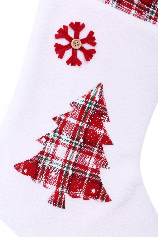 Декорация новогодняя Сапожек рождественский в клеточку AJD422152AB 53 см