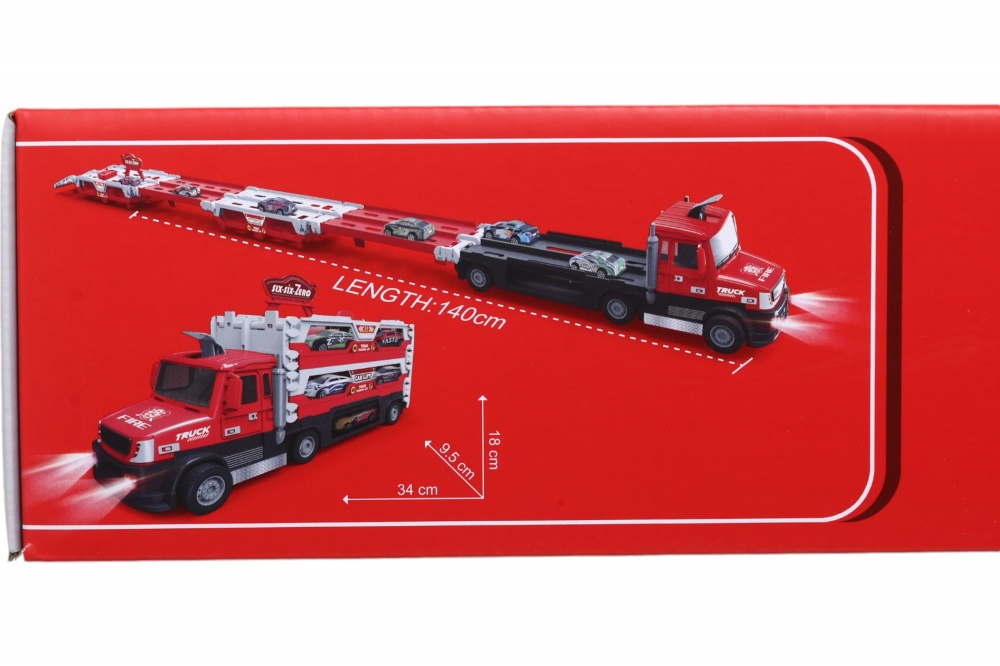 Вантажівка-транспортер XiaoBaiCai 2в1 4 машинки MC231263