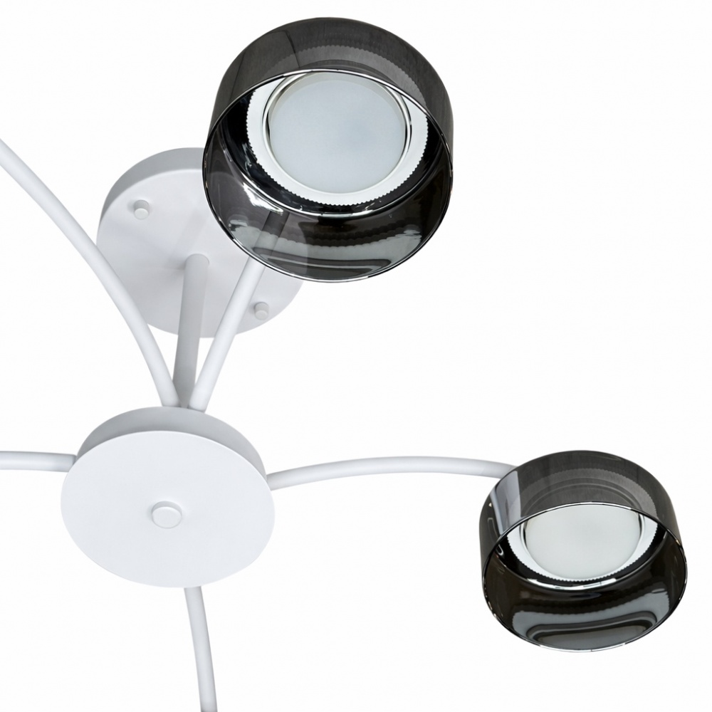 Люстра потолочная LIGHT SET DUSHA MS241 5x12 Вт GX53 белый/дымчатый