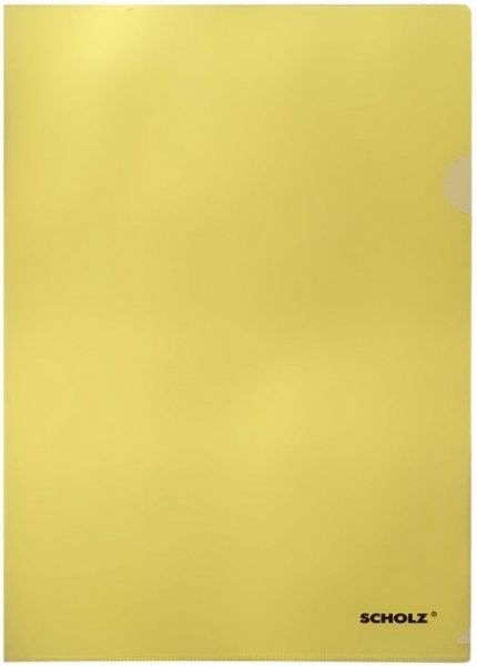 Папка-куточок набір з 10 штук А4 180 мкм жовтий