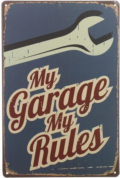 Табличка декоративная Гараж 30x20 см 