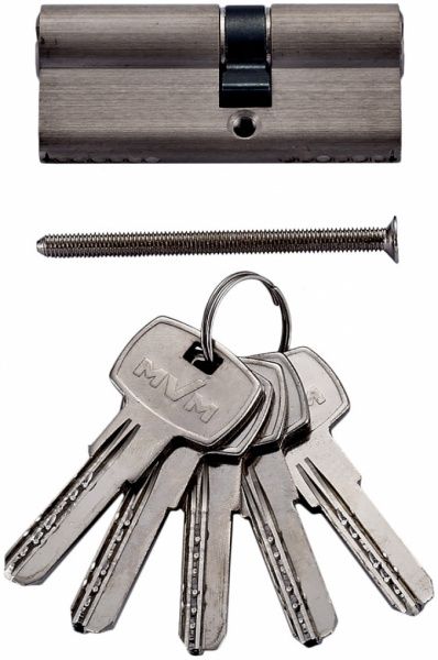 Цилиндр MVM Р6Р 30x35 ключ-ключ 65 мм матовый никель