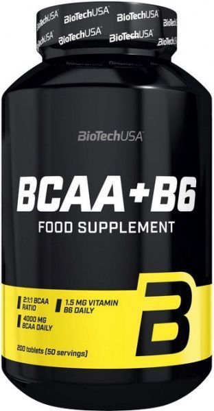 Аминокислоты BioTech BCAA + B6 без вкуса 100 капс. 