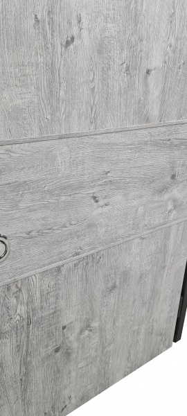 Двері вхідні Булат House-3 дуб графіт / дуб шале графіт 2050x850 мм праві