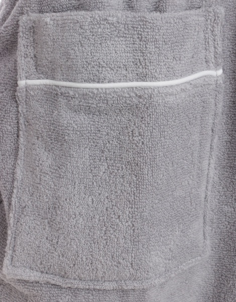 Халат махровий чоловічий La Nuit Adam з капюшоном р. XXXL сірий 