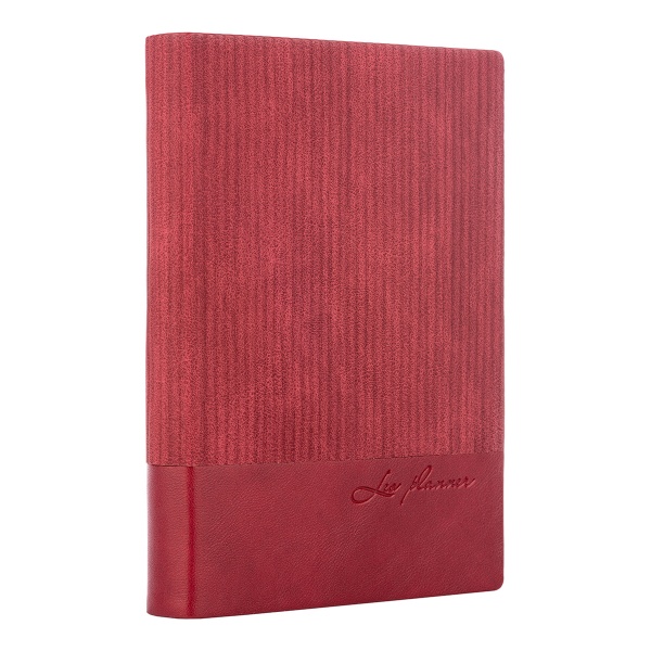 Щоденник недатований бордо Leo Planner Velvet A5 2022