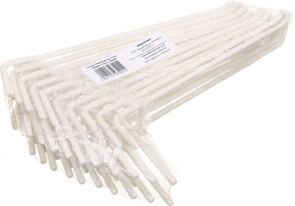 Гачок подвійний 150 мм 10 шт. білий