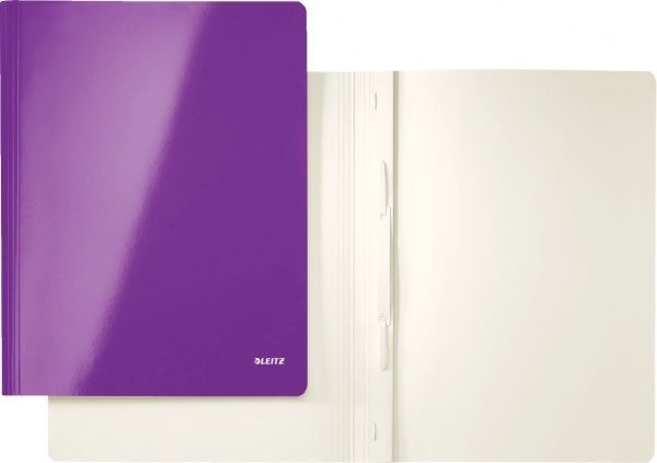 Швидкозшивач WOW 250 арк. А4 фіолетовий металік 30010062 Leitz