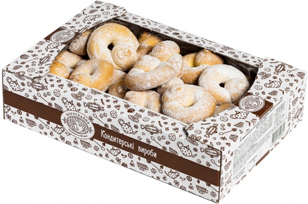 Печенье сдобное кукурузные кольца 450 г 