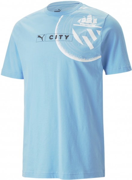 Футболка Puma MCFC FTBLLEGACY TEE 76947710 р.2XL голубой