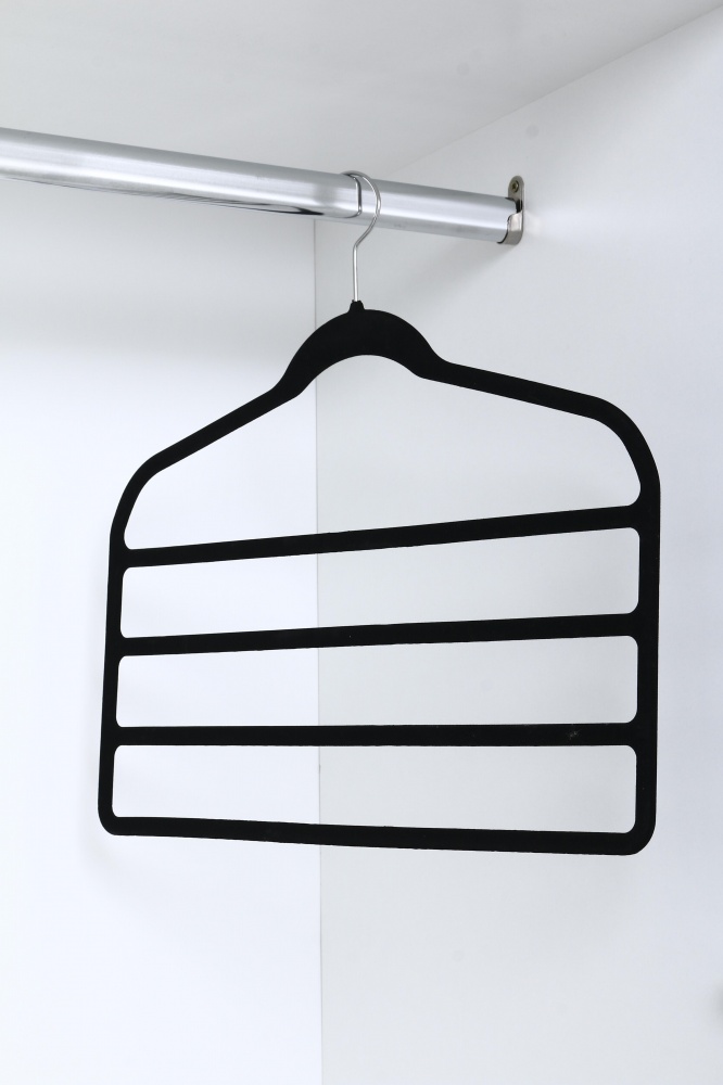 Вешалка для одежды Vivendi 4х-рівнева VELVET HANGER WITH CASCADE HOOK